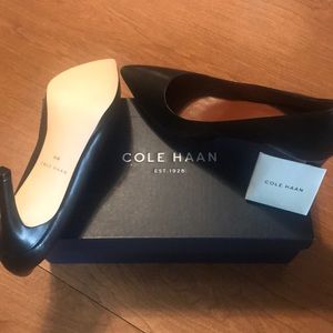 Cole Haan Idala Black Leather Pump